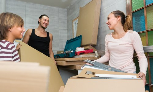 Customer completing a protected storage payment