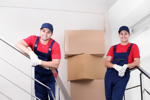 People using short-term storage in Bermondsey during a move
