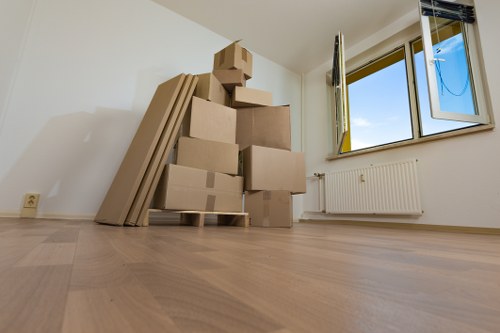 Organised storage space for furniture in Bermondsey