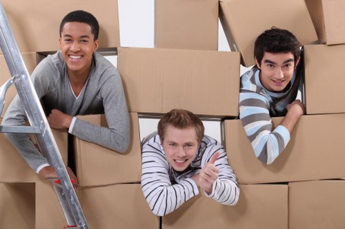 Packing support for a Bermondsey office or shop move