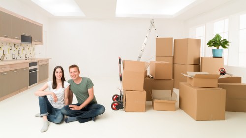 A tidy storage area showing flexible student storage in Bermondsey